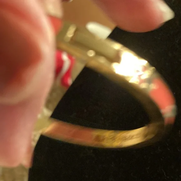 Kate Spade Gold and coral Bangle Bracelet - Picture 3 of 6